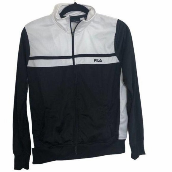 Fila Sport, Black/White Sweat Jacket Medium - Picture 1 of 14